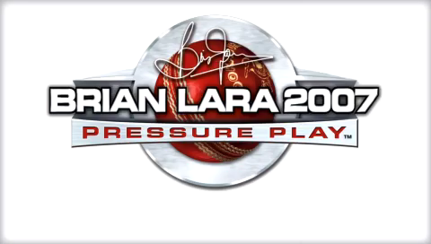 Brian Lara 2007 Pressure Play title screen for PSP